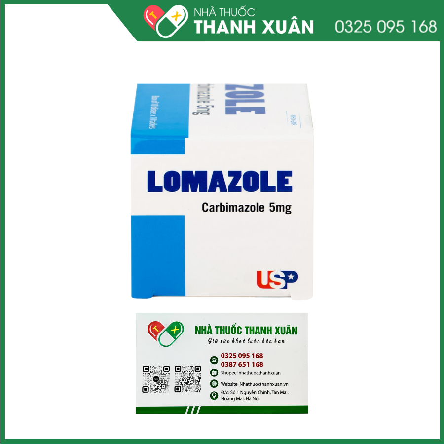 Thuốc Lomazole 5mg trị cường giáp, xạ trị iod